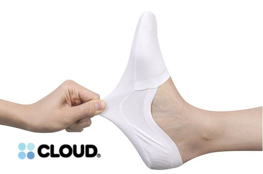 Be on the go with The Cloud Premium socks that don't show! Non Slip Guarantee!