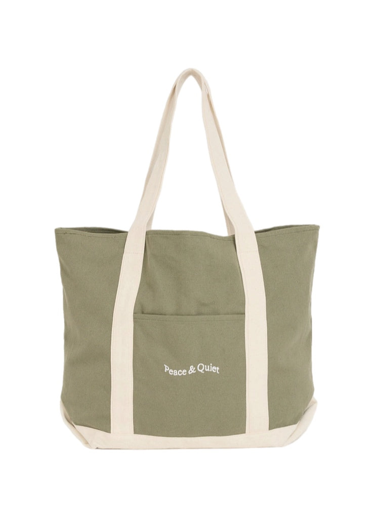 Museum of Peace & Quiet Wordmark Boat Tote – men's bags