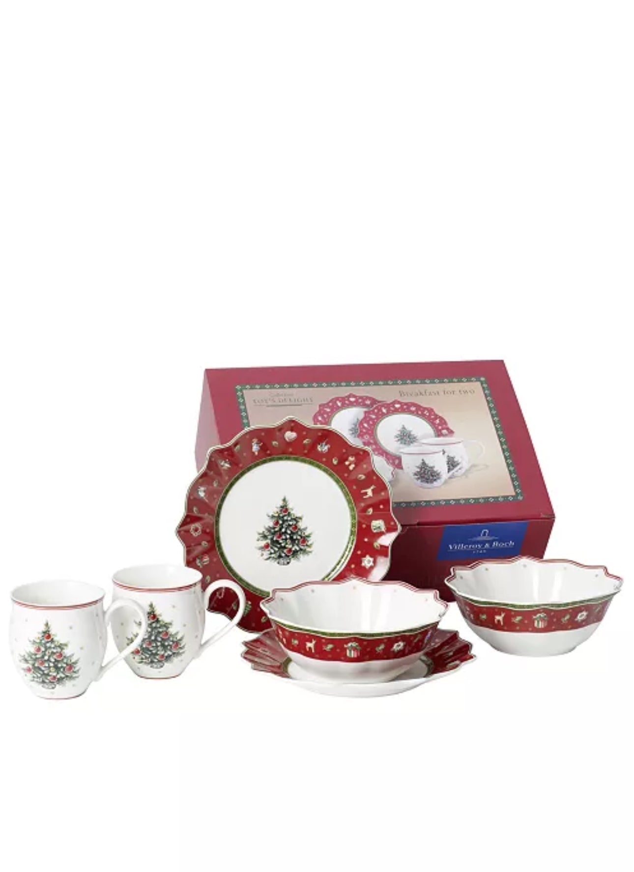Villeroy & Boch Toy's Delight Breakfast F.2 Red 6Pcs