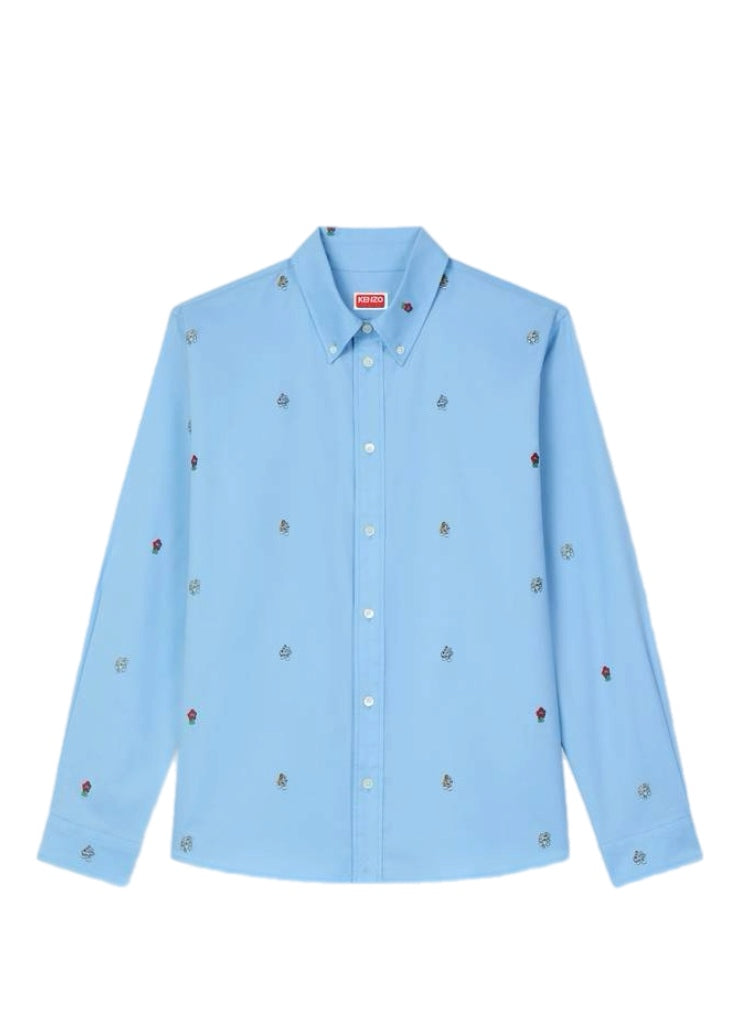 Kenzo Casual Embroidered Shirt – men's designer apparel