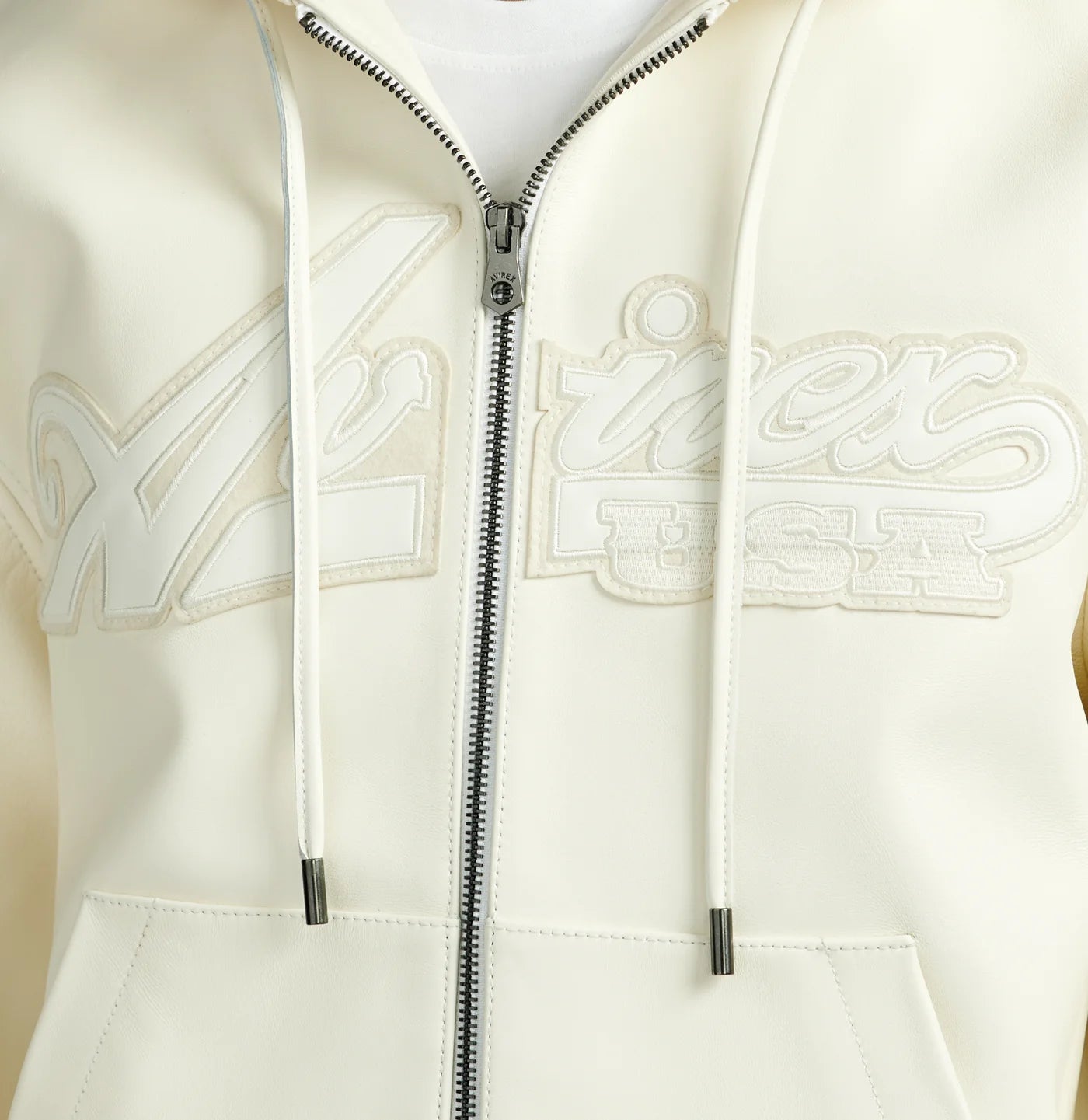 Avirex Script Nappa Leather Hoodie AVS261O21