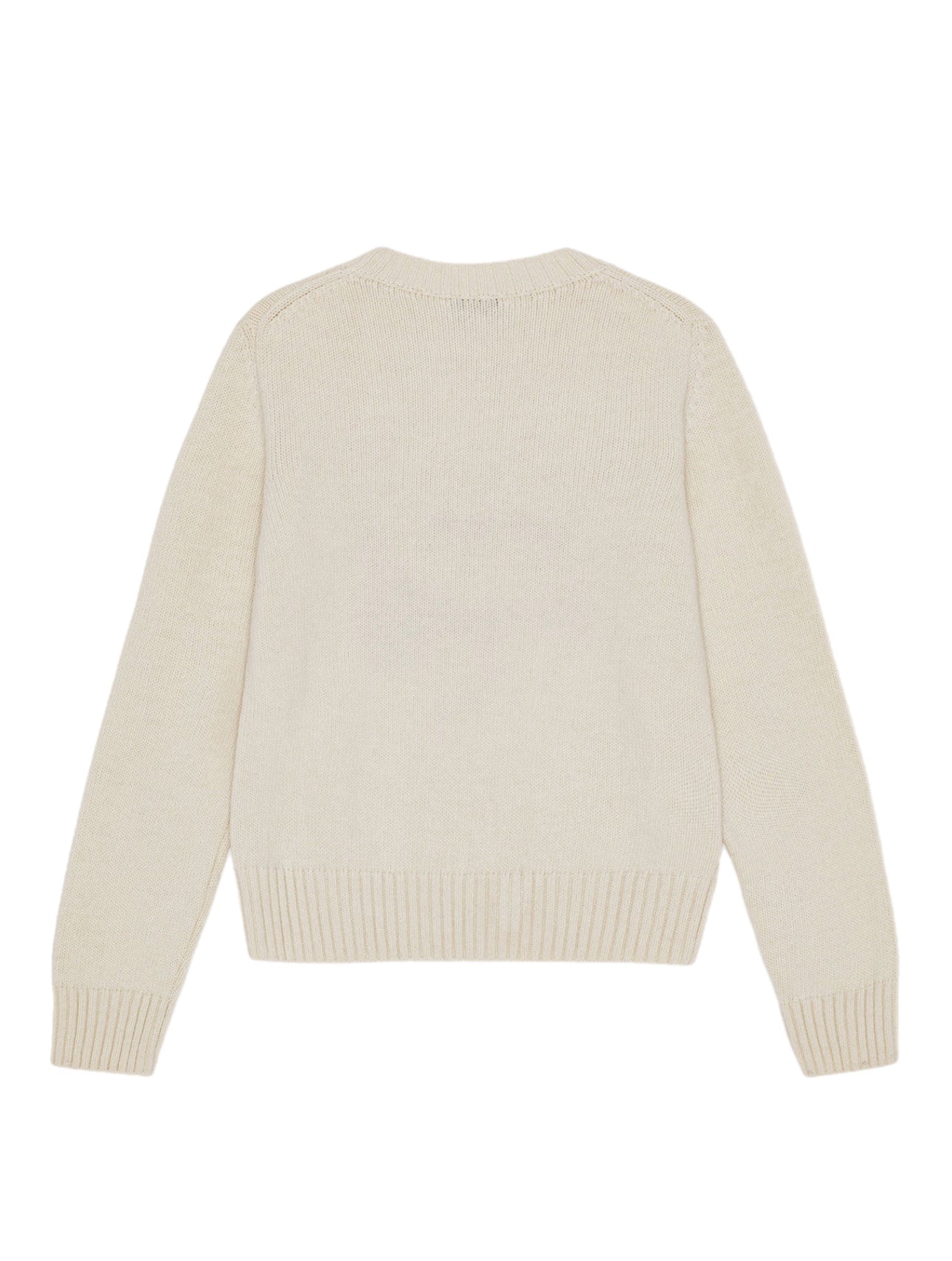 Ganni Graphic Soft Wool Mix O-Neck Knit – women's designer knitwear (view 2)