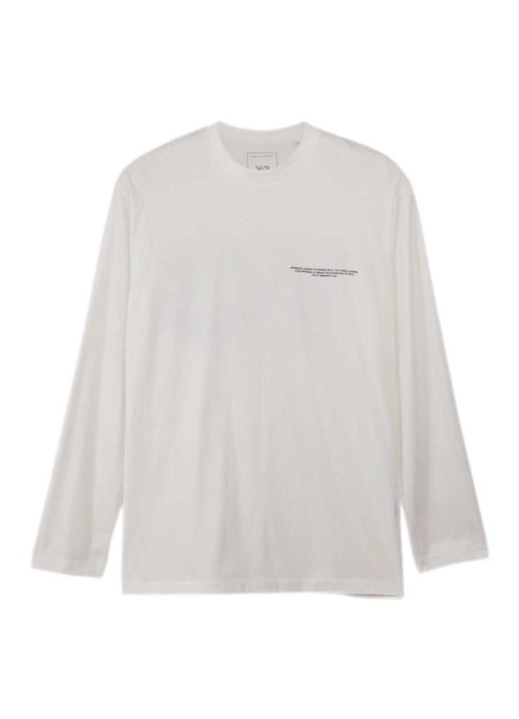 adidas Y-3 Logo LS Tee – men's designer apparel