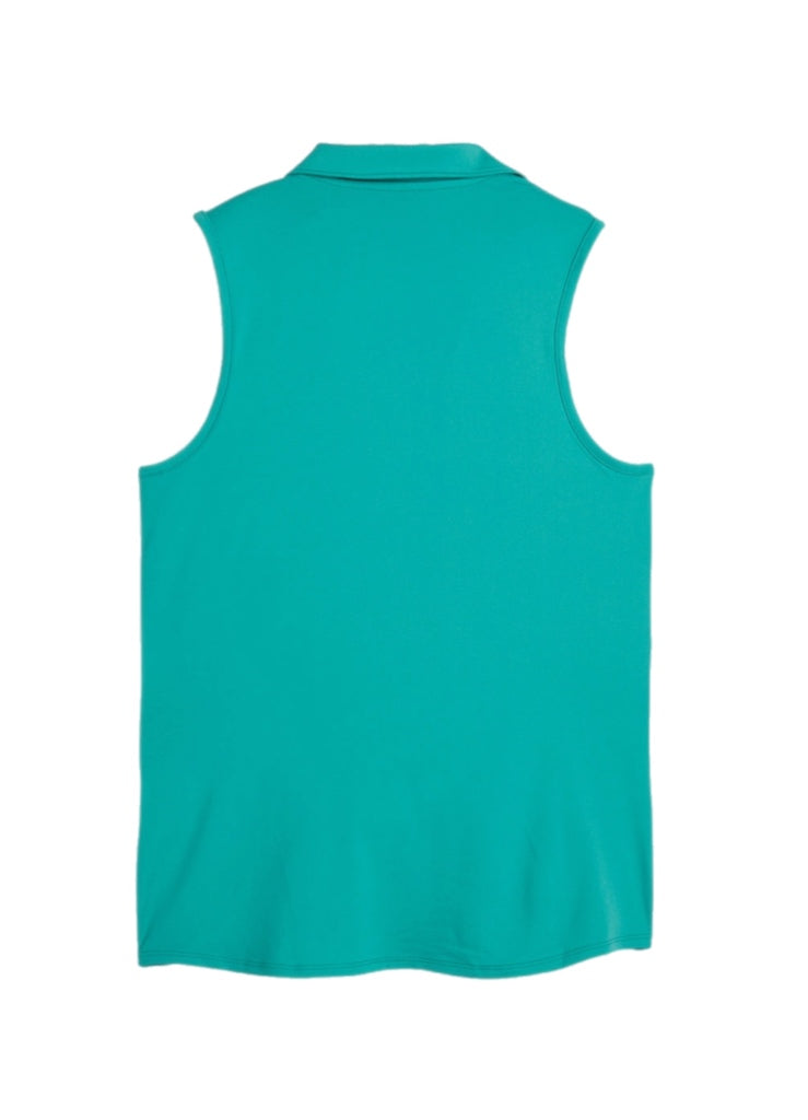 Puma Golf Women's Cloudspun Piped Sleeveless Polo – women's designer apparel (view 2)