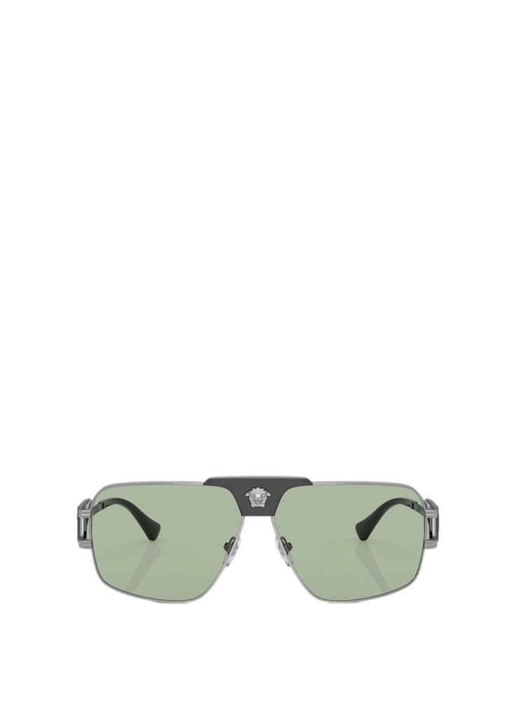 Versace Eyewear Squared Pilot Sunglasses
