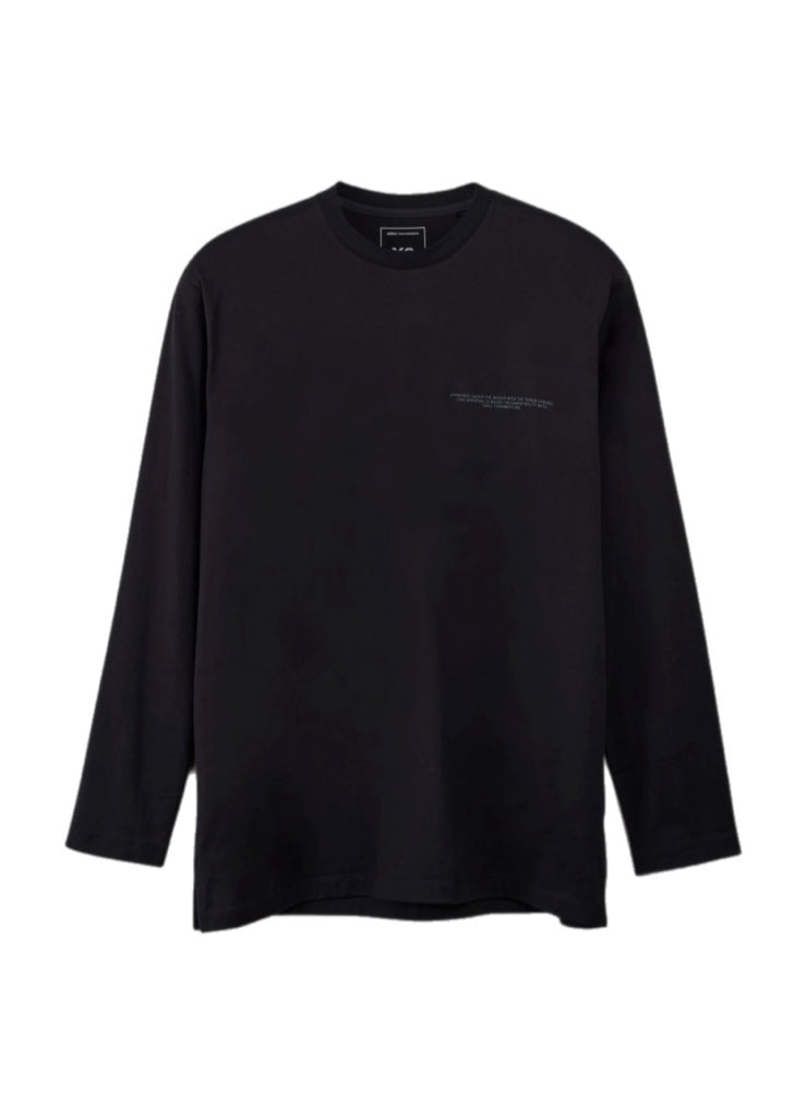 adidas Y-3 Logo LS Tee – men's designer apparel