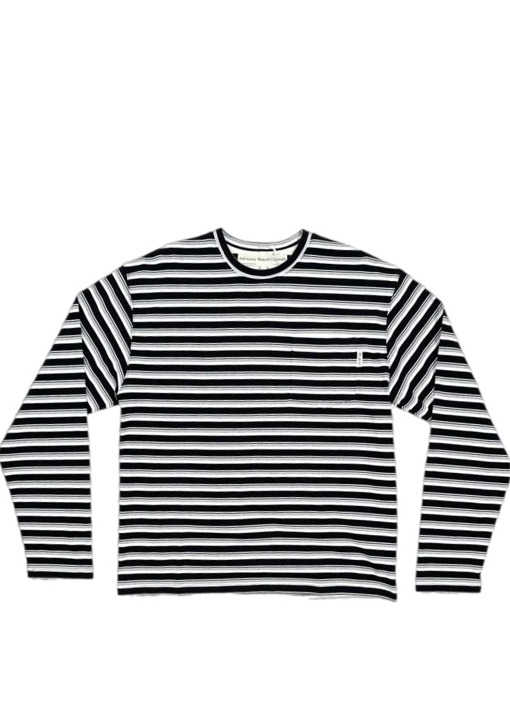 Advisory Board Crystals Where's ABC Striped Tee – men's designer apparel