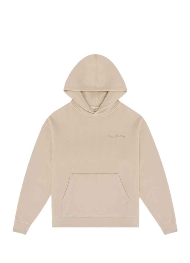 Museum of Peace & Quiet Wordmark Pigment Dyed Hoodie – men's designer sweatshirts