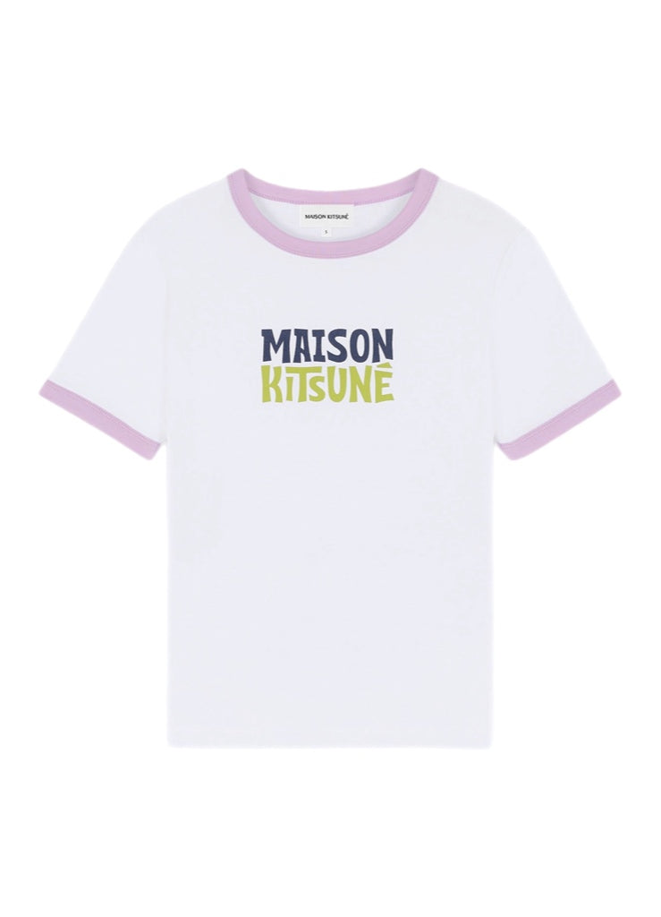 Maison Kitsuné Ringer Tee-Shirt – women's designer apparel