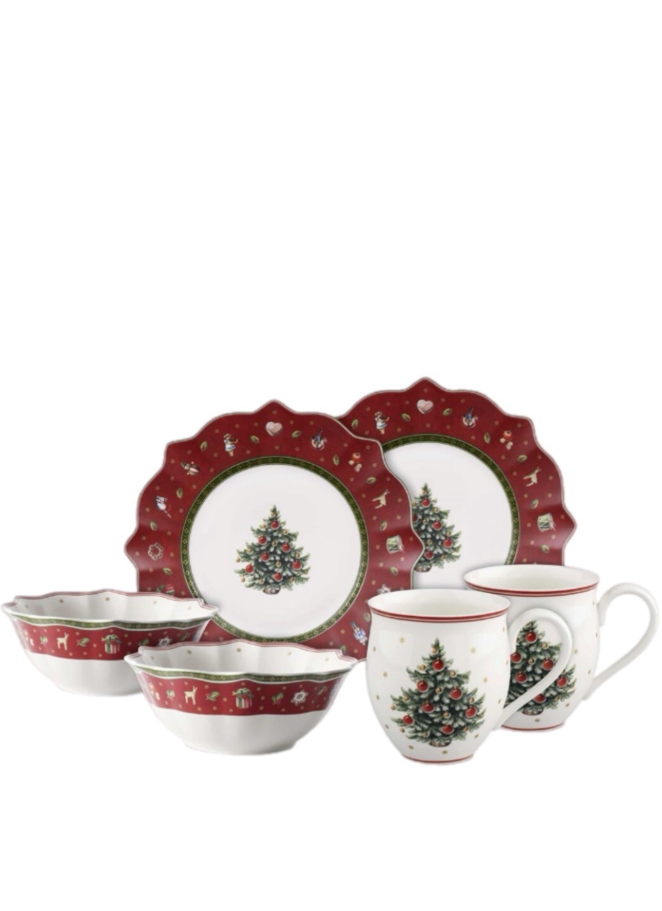 Villeroy & Boch Toy's Delight Breakfast F.2 Red 6Pcs