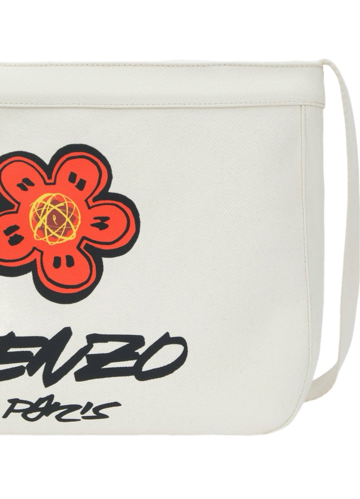 Kenzo X Futura 2000' Large Crossbody Bag 'Kenzo Utility' In Canvas