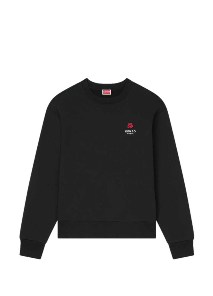 Kenzo Logo Boke Flower Embroidered Crewneck Sweatshirt