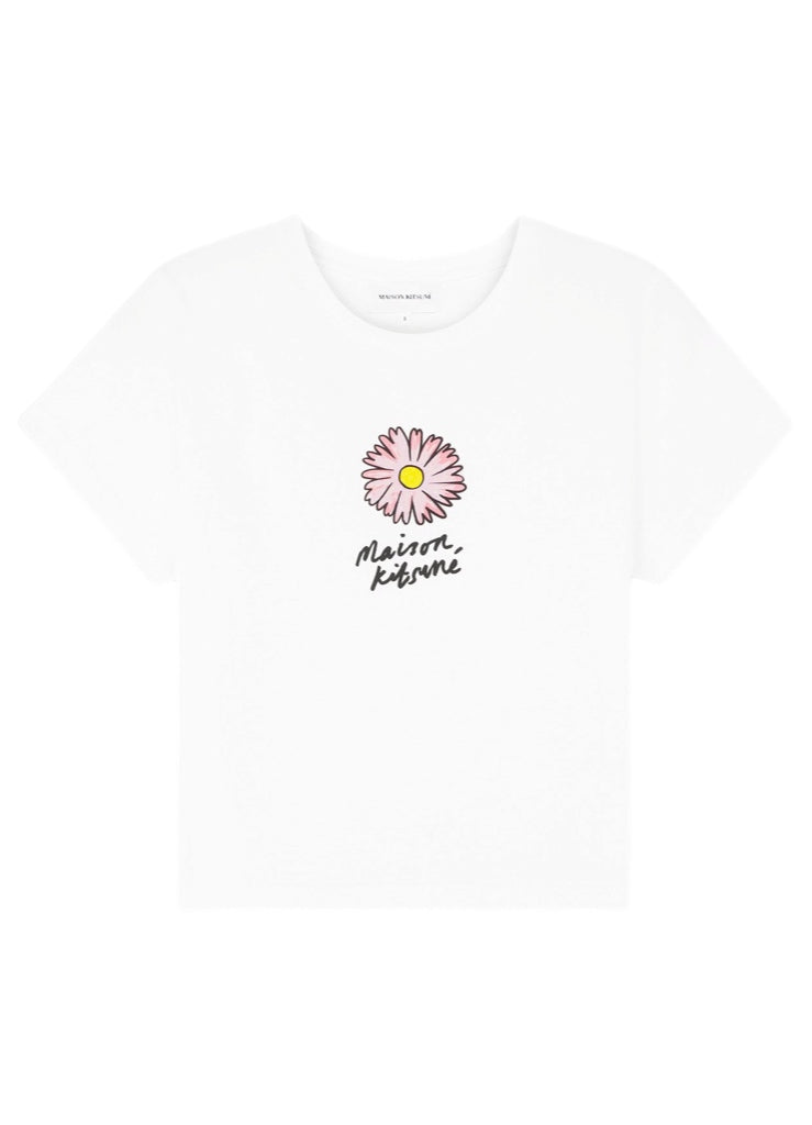 Maison Kitsuné Floating Flower Baby Tee-Shirt – women's designer apparel