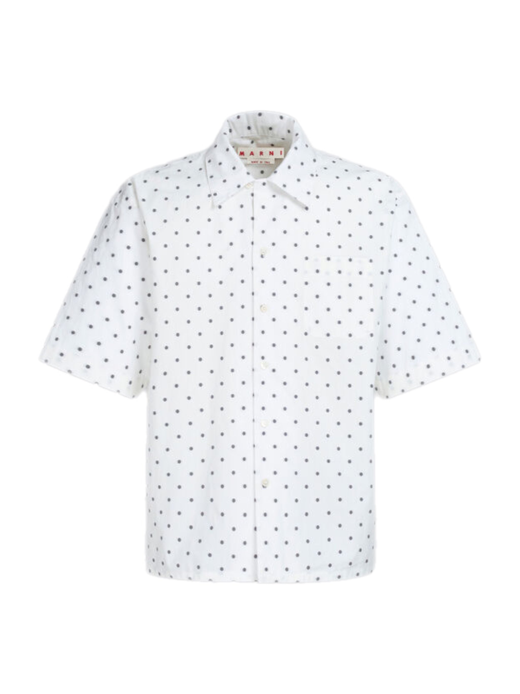 Marni Micro Pois Poplin Shirt – men's designer apparel