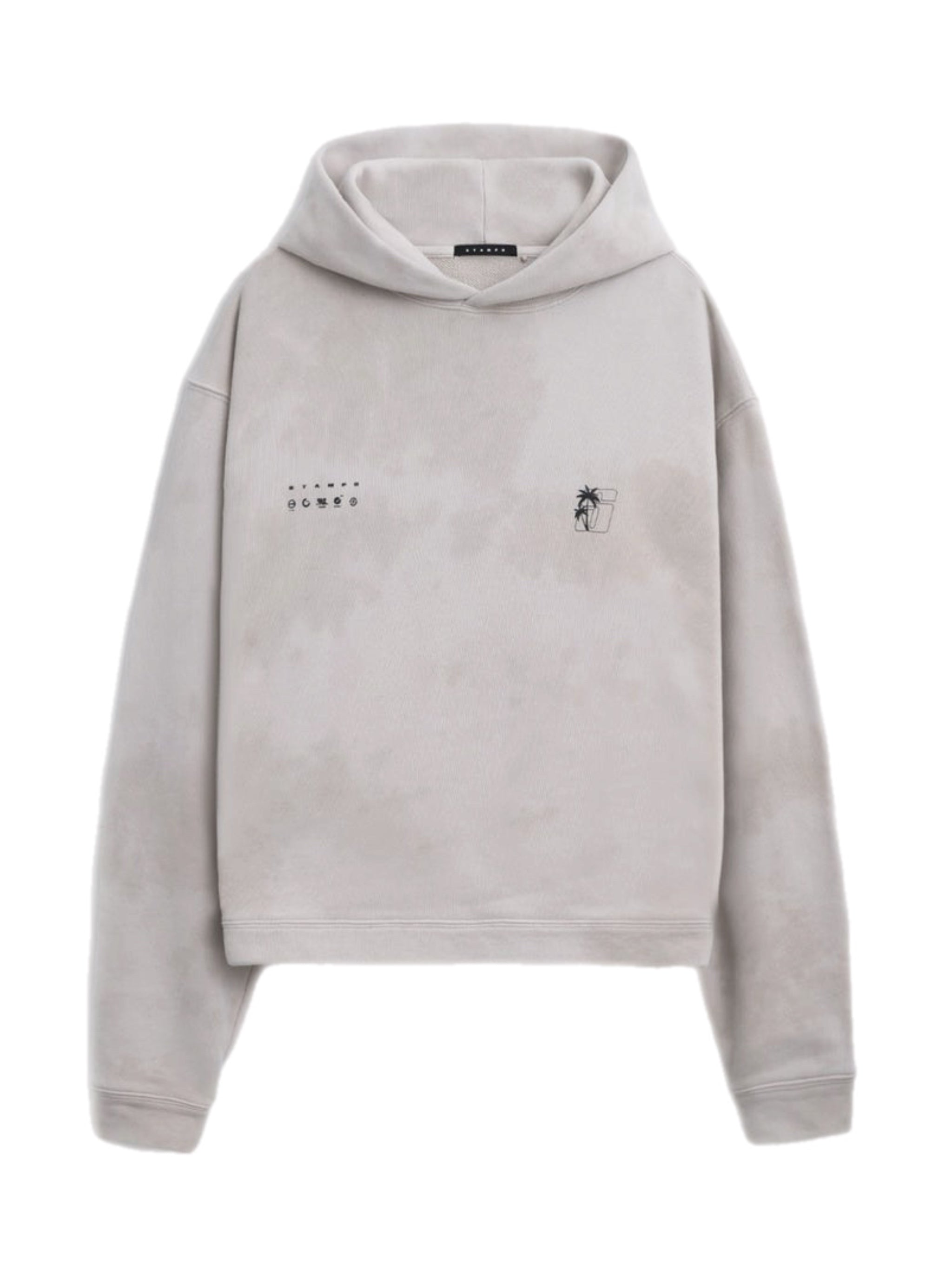 STAMPD Transit Tie Dye Cropped Hooded Sweatshirt – men's designer sweatshirts