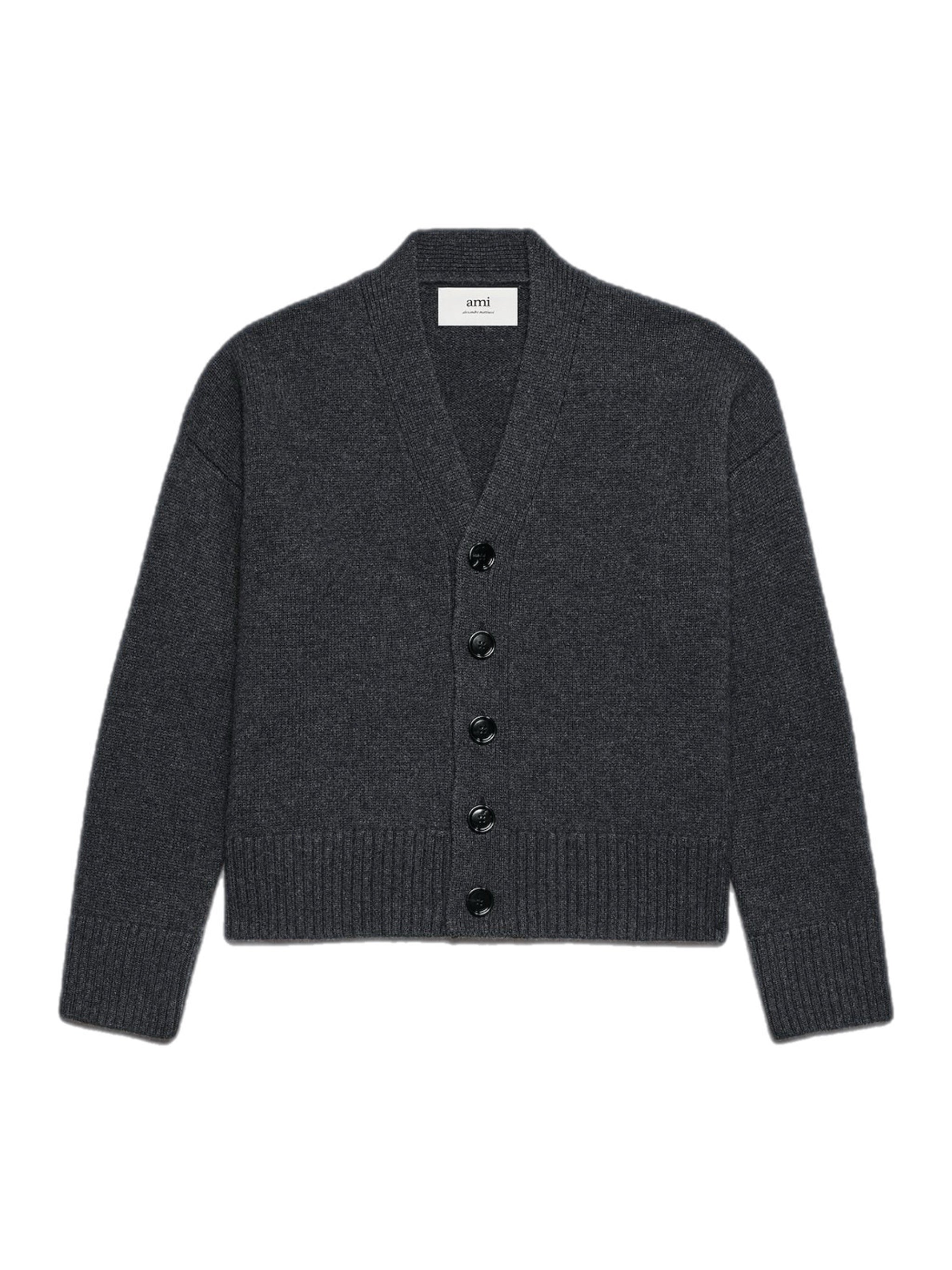 Ami Paris Wool Cashmere Cardigan – men's designer knitwear