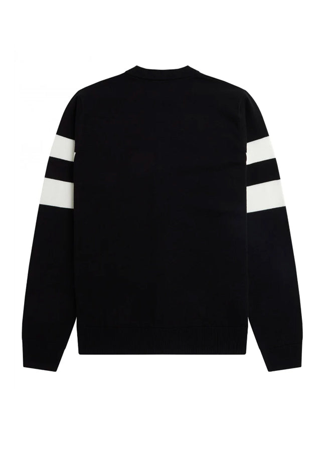 Fred Perry Tipped Sleeve Cardigan – men's designer knitwear (view 2)