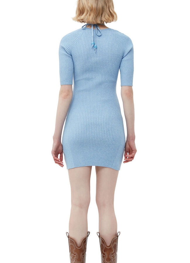 Melange Knit Mini Dress K1893