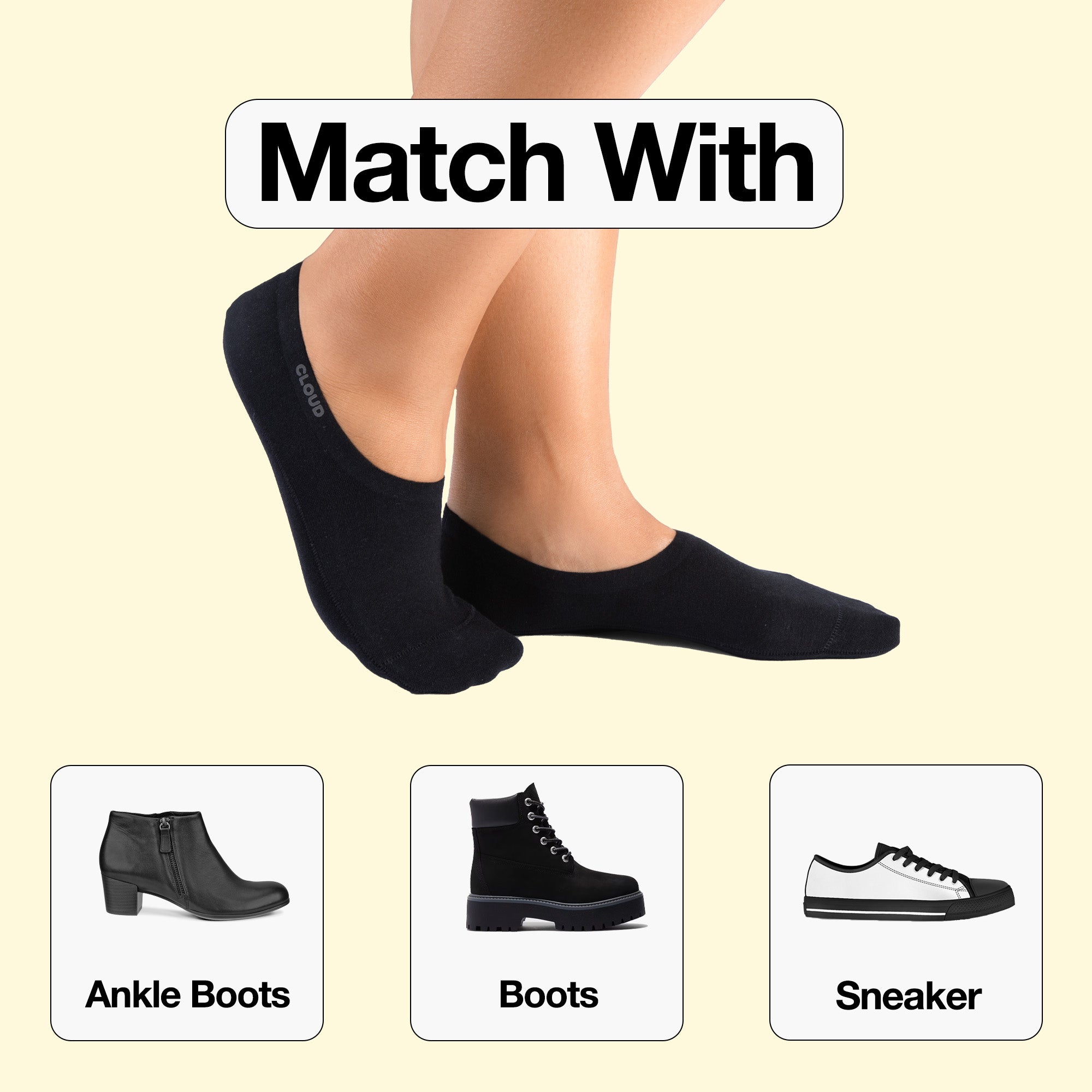 Ankle No Show Socks
