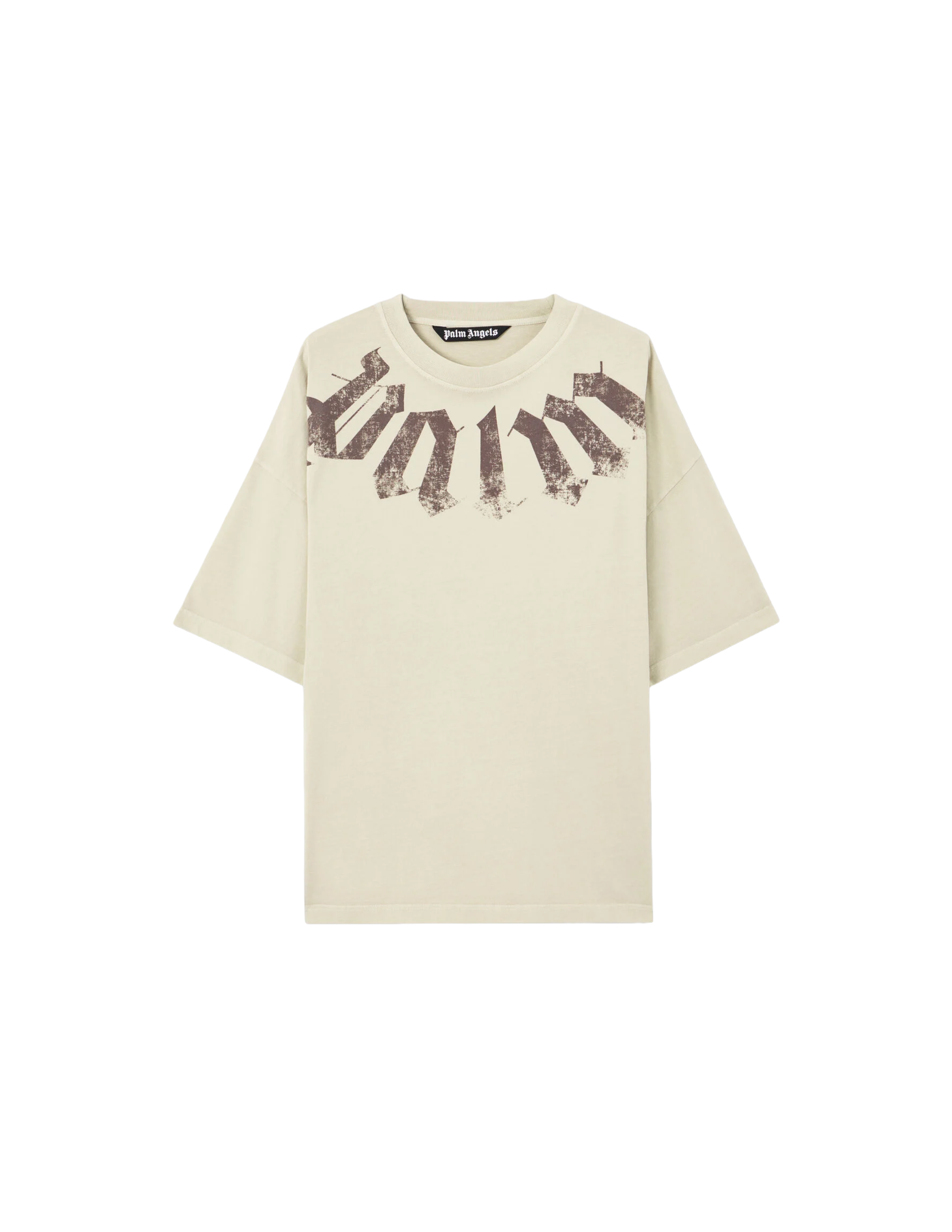 Palm Angels Big Neck Logo Loose Tee – men's designer apparel