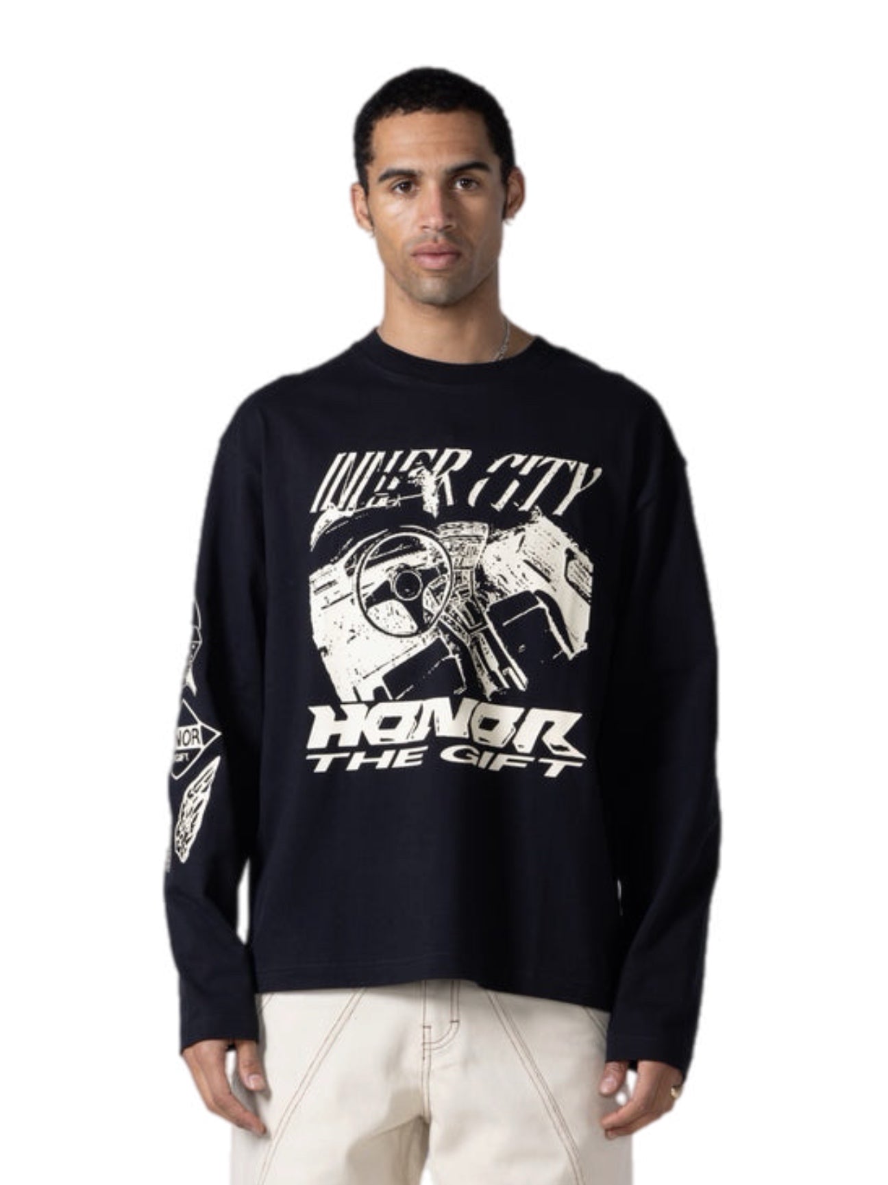Honor the Gift A-Spring LS Driving Tee – men's designer apparel (view 7)