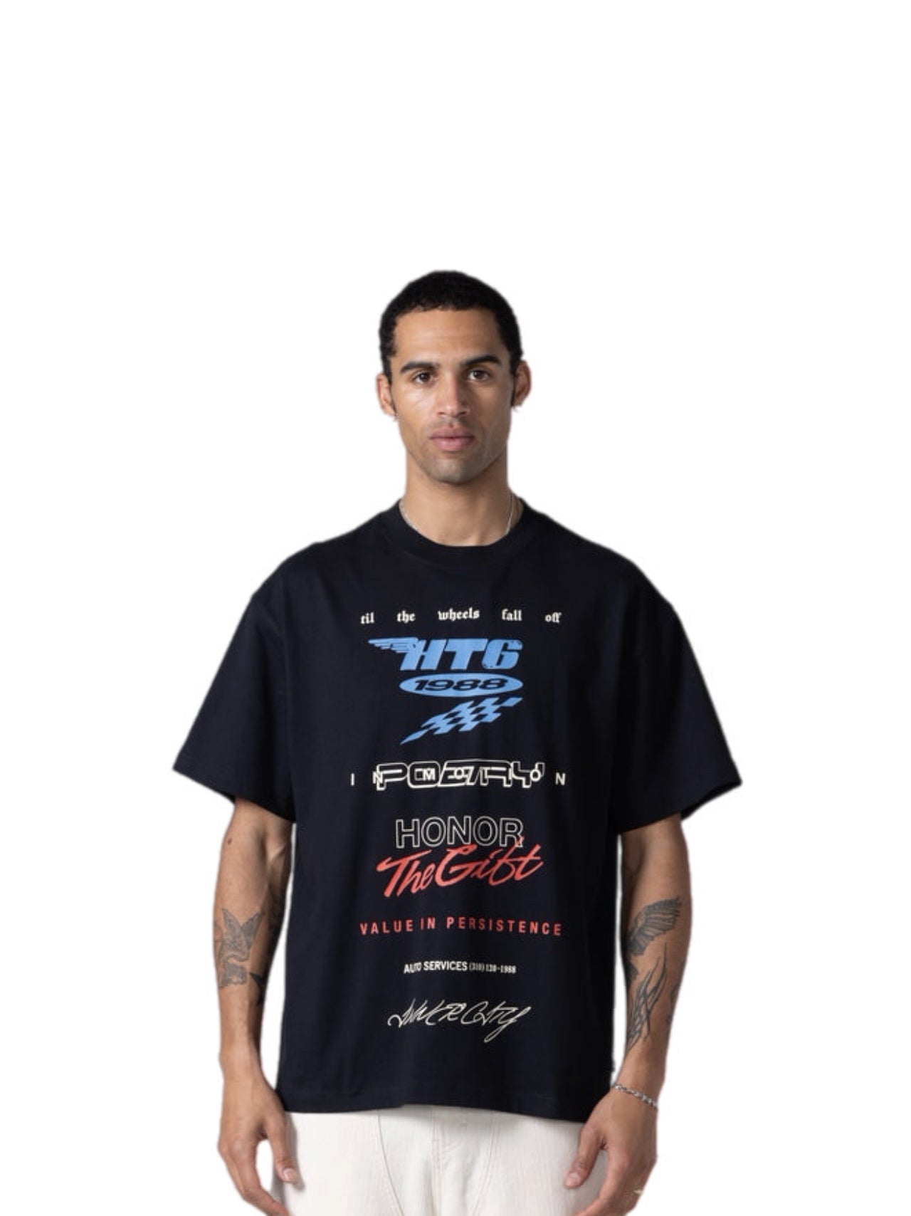 Honor the Gift A-Spring Persistence Race Tee – men's designer apparel (view 5)