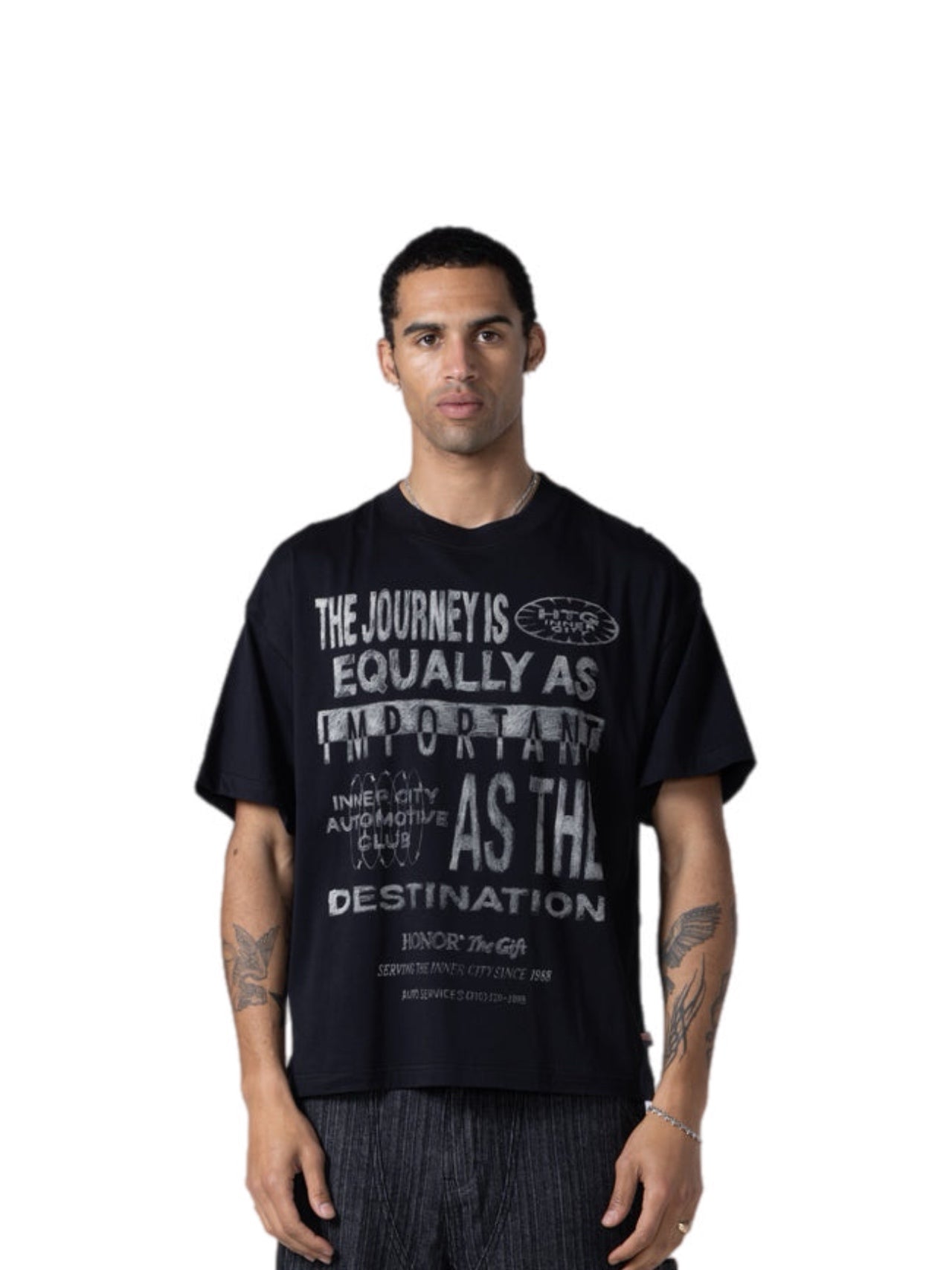 Honor the Gift A-Spring Travelled Journey Tee – men's designer apparel (view 7)