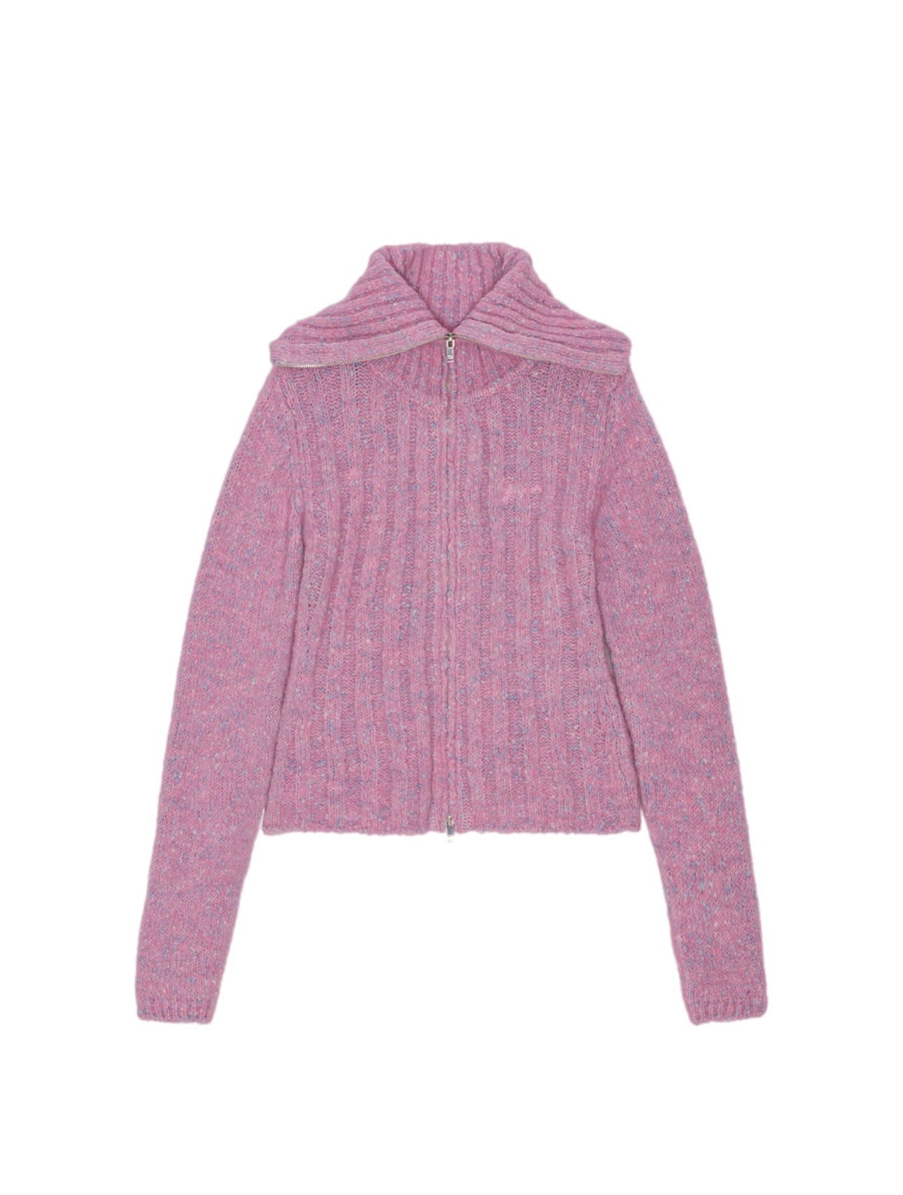 Ganni Alpaca Cotton Mix High Neck Sweater – women's designer knitwear