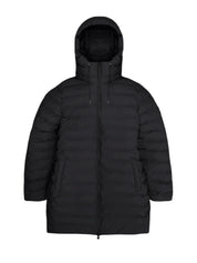 Rains Alta Long Puffer Cargo Jacket – men's designer outerwear