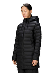 Rains Alta Long Puffer Cargo Jacket – men's designer outerwear (view 3)