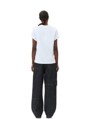 Ganni Basic Jersey Kittens Relaxed T-Shirt – women's designer apparel (view 5)