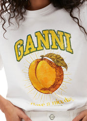 Ganni Basic Jersey Peach Relaxed T-Shirt – women's designer apparel (view 5)