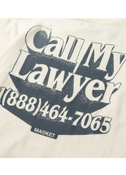Market Call My Lawyer 3D T-Shirt – men's designer apparel (view 4)
