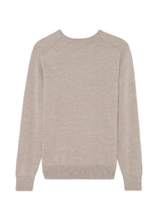 Maison Kitsune Chillax Fox Patch Classic R-Neck Jumper – men's designer clothing (view 2)