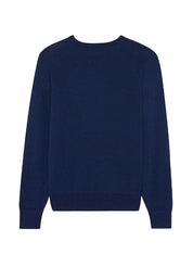 Maison Kitsune Chillax Fox Patch Classic R-Neck Jumper – men's designer clothing (view 4)