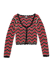 Ganni Cotton Crochet Cardigan – women's designer knitwear