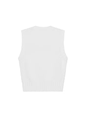 Ganni Cotton Rope Vest – women's designer outerwear (view 2)