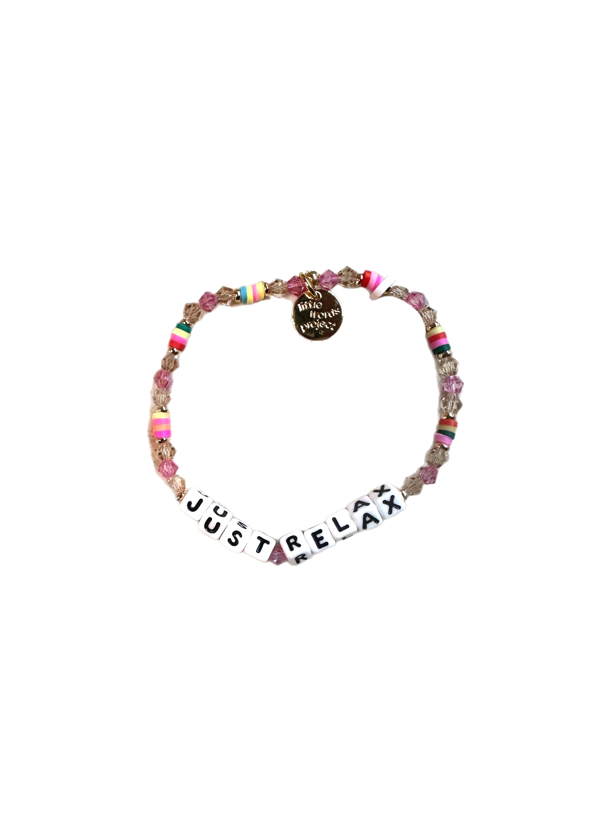 Little Words Project Custom Just Relax Bracelet – Funfetti – women's jewelry