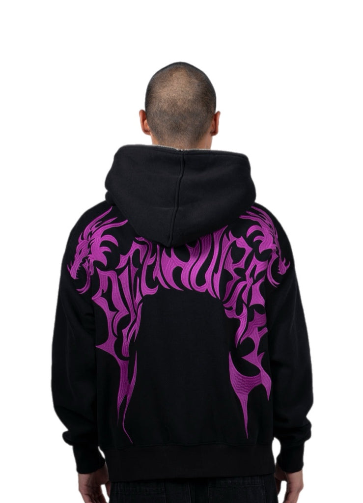 Pleasures Dragon Zip Hoodie – men's designer sweatshirts (view 7)