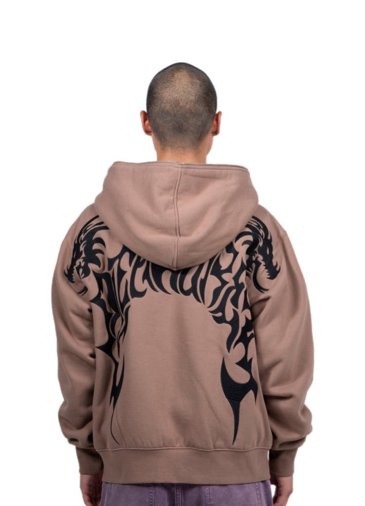 Pleasures Dragon Zip Hoodie – men's designer sweatshirts (view 8)