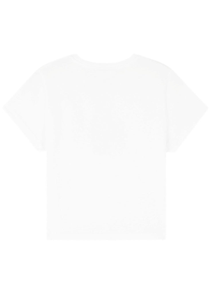 Maison Kitsuné Floating Flower Baby Tee-Shirt – women's designer apparel (view 3)