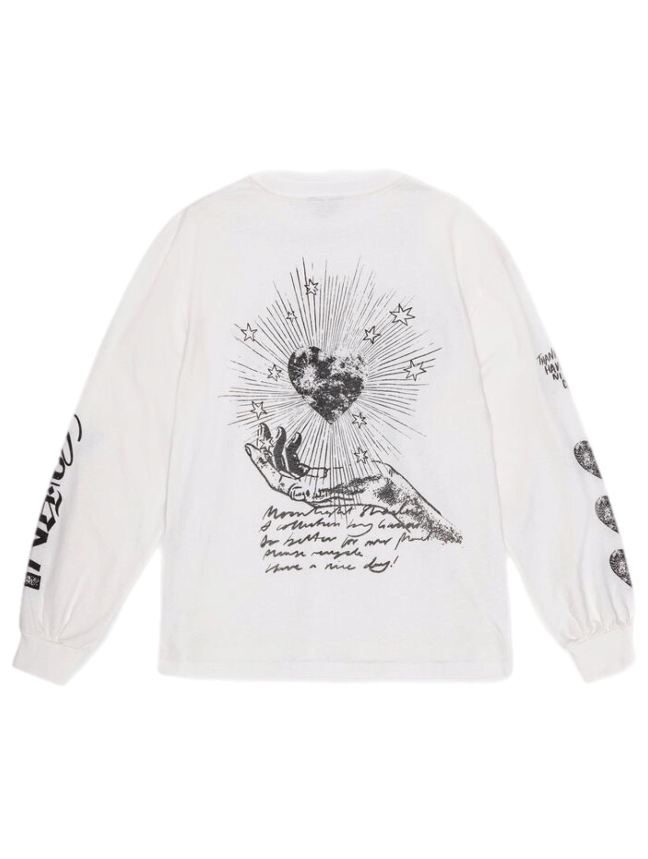 Ganni Future Heavy Jersey Moon Long Sleeve T-Shirt – women's designer apparel (view 2)