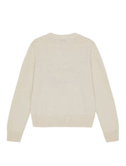 Ganni Graphic Soft Wool Mix O-Neck Knit – women's designer knitwear (view 2)