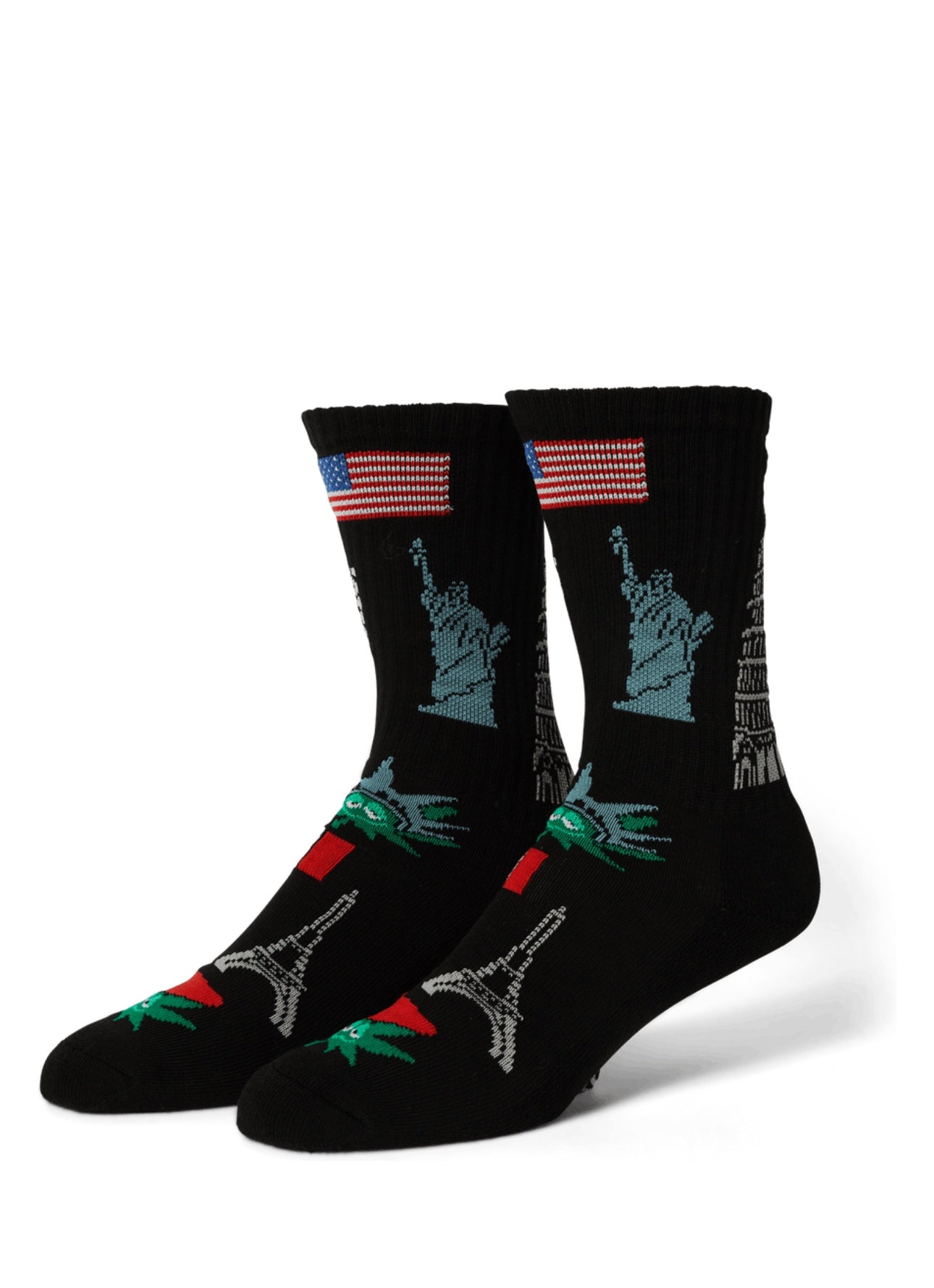 HUF Green Buddy Tourist Socks – men's designer clothing