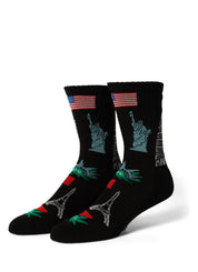 HUF Green Buddy Tourist Socks – men's designer clothing