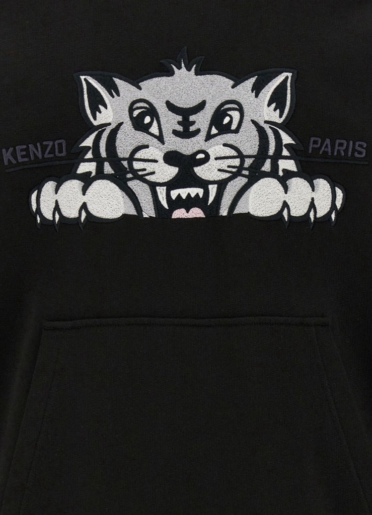 Kenzo Happy Tiger Embroidered Hoodie – men's designer sweatshirts (view 3)