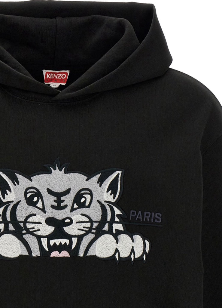 Kenzo Happy Tiger Embroidered Hoodie – men's designer sweatshirts (view 4)