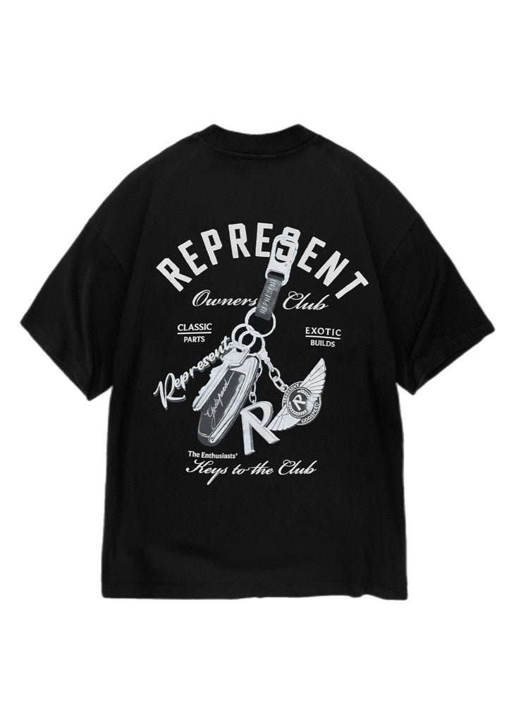 Represent Keys to the Club T-Shirt – men's designer apparel
