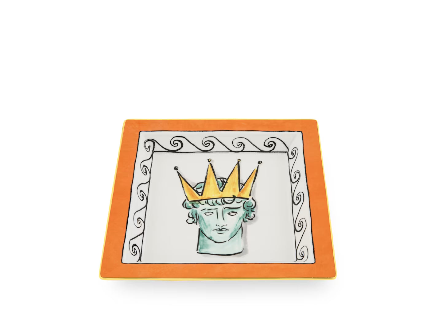 Ginori 1735 Il viaggio di Nettuno Large Squared Vide Poche 24.5cm 017RG02 FG6836LX0245