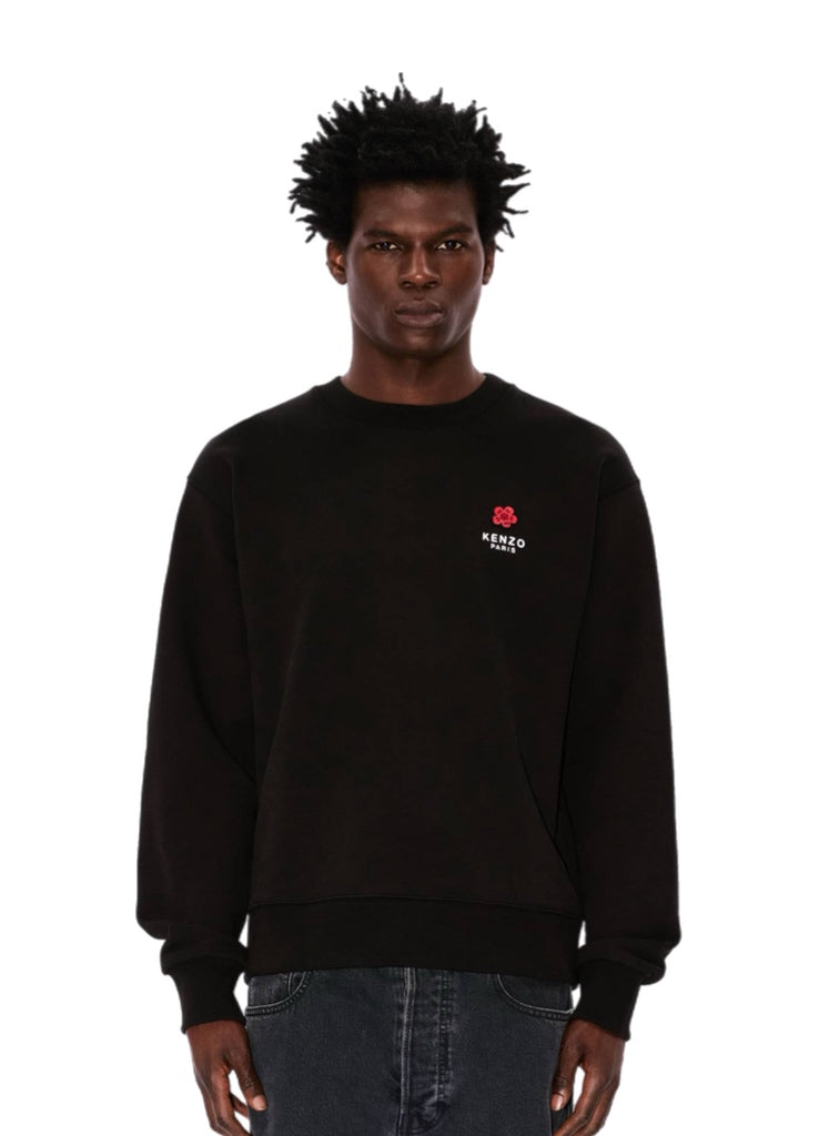 Kenzo Logo Boke Flower Embroidered Crewneck Sweatshirt – men's designer sweatshirts (view 3)